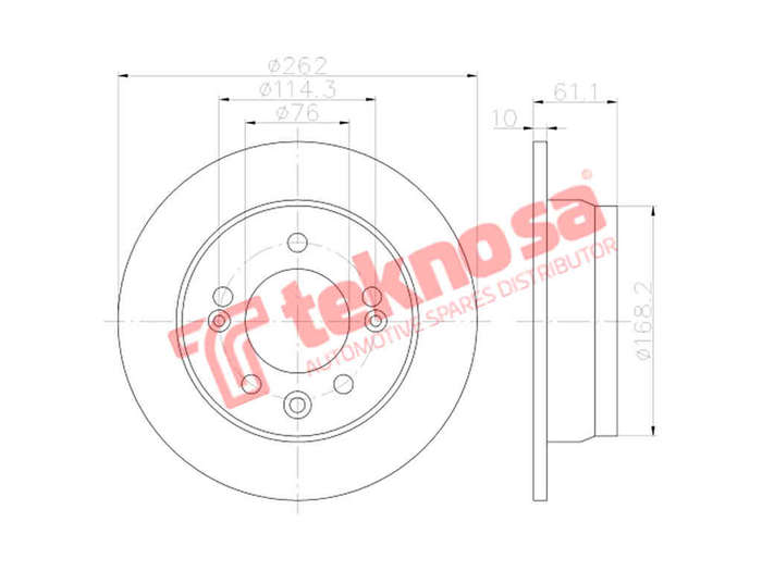 BRAKE DISC - TBD7213-D (OPTIMA)