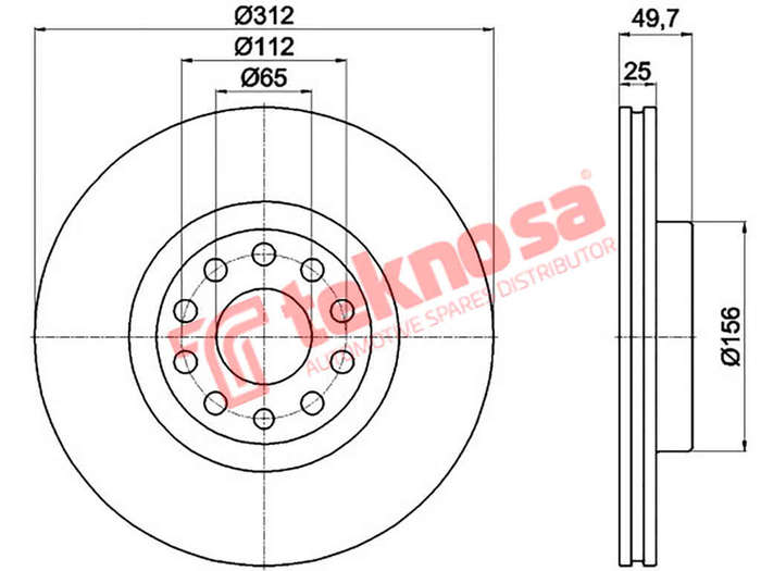 BRAKE DISC - TBD7214-D (OPTIMA)