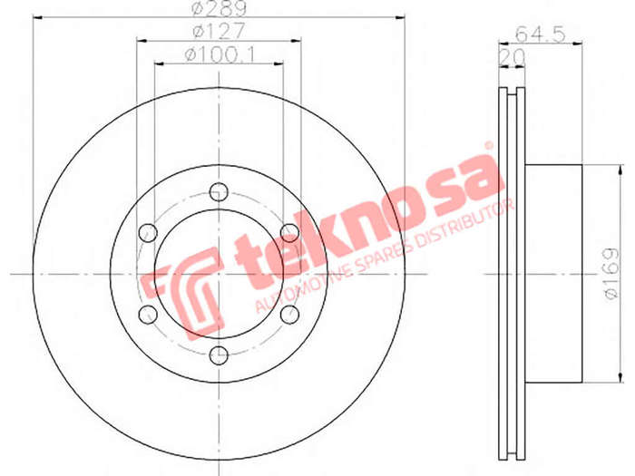 BRAKE DISC - TBD7238-D (OPTIMA)