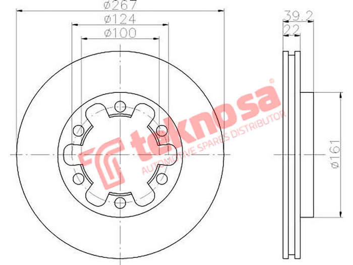 BRAKE DISC - TBD7382-D (OPTIMA)