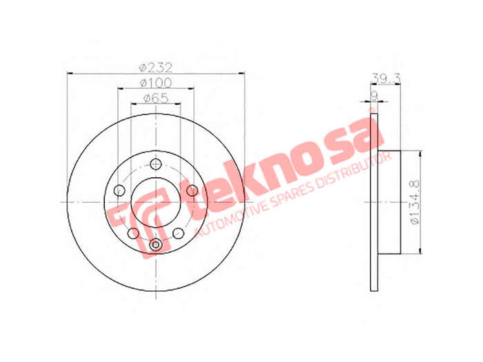 BRAKE DISC - TBD7399-D (OPTIMA)