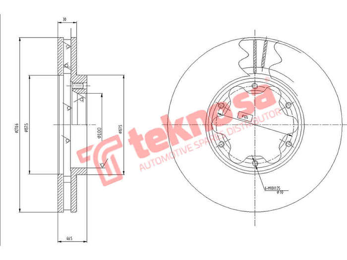 BRAKE DISC - TBD8339-D (OPTIMA)