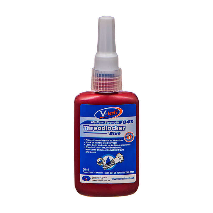 Clutch Kit Threadlocker Blue 50Ml - Vt843-50 (V-Tech)