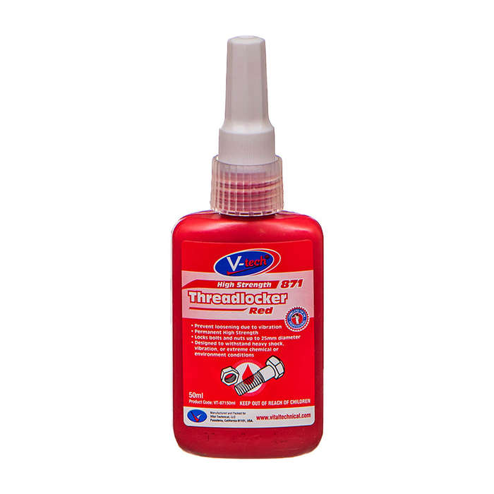 Clutch Kit Threadlocker Red 50Ml - Vt871-50 (V-Tech)
