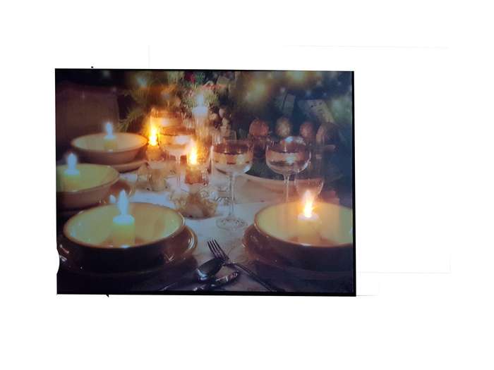 Light Up Painting With Candles & Wine Design - 101B