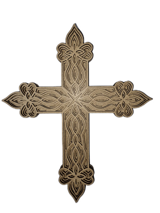 Multi-Layered MDF Cross with Pointed end (4 Layers)