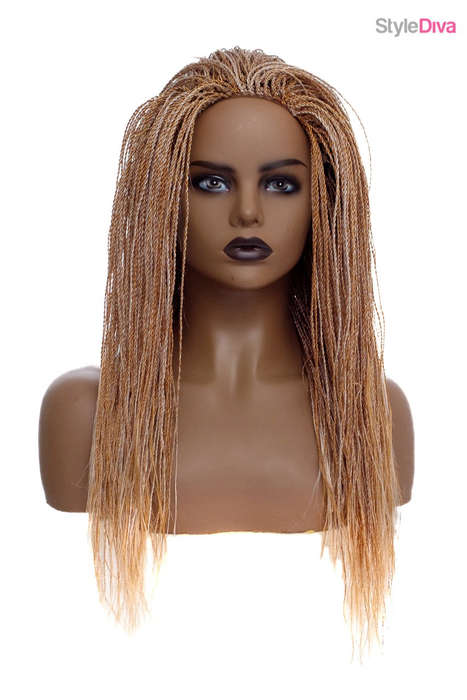 Premium Hand Braided Micro Twist Wigs 18" 30/White