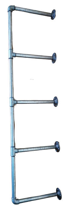E-Shape 25mm Pipe Frame Shelf kit - for 220mm wide plank (choose qty frames & colour)