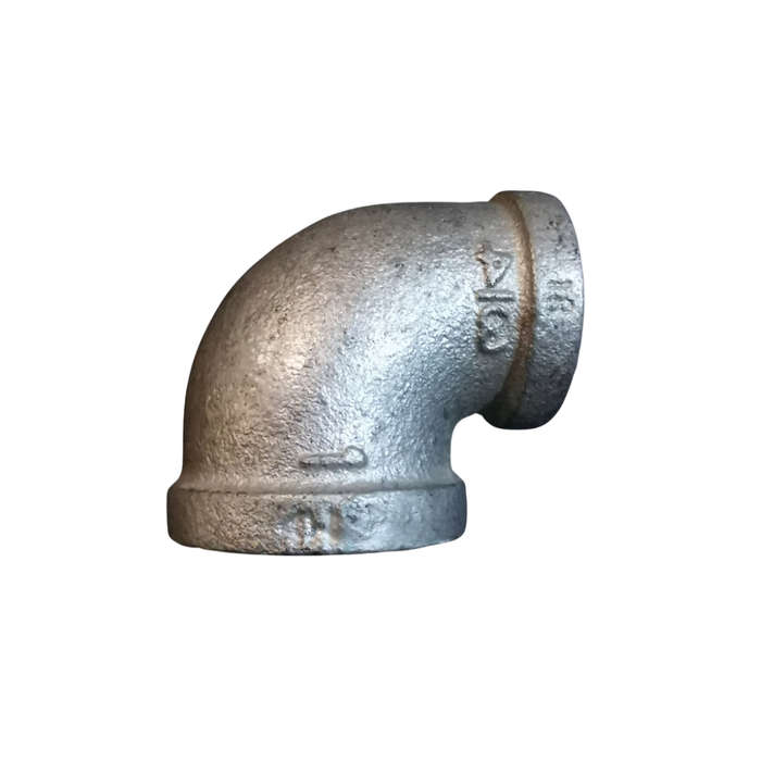 Elbow 90 Degree Reducing Galv Fitting 25x20mm