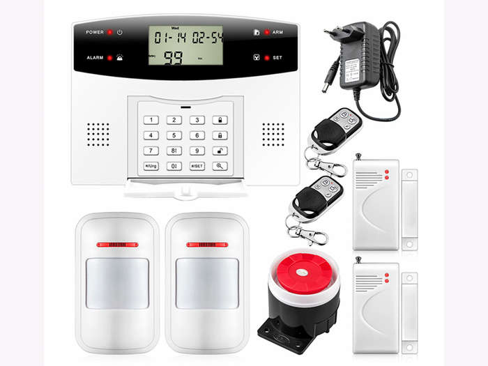 7 Wireless GSM SMS Security Home House Burglar Alarm System With LCD Screen