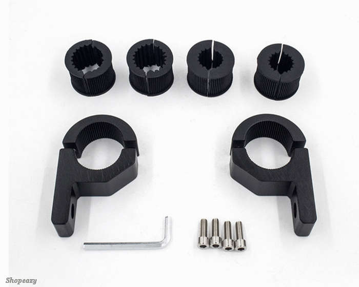 LED Work Light Bar Mounting Brackets Bull Bar Mount Tube Clamp Roll Cage Holder for 4X4 Off-road ...