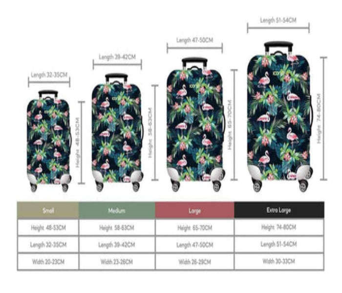 Printed Luggage Protector - Blue Waves