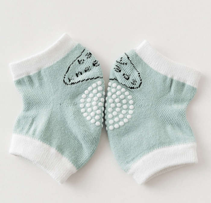 A Pair of Latest Non-Slip Baby Knee Pads - Grey