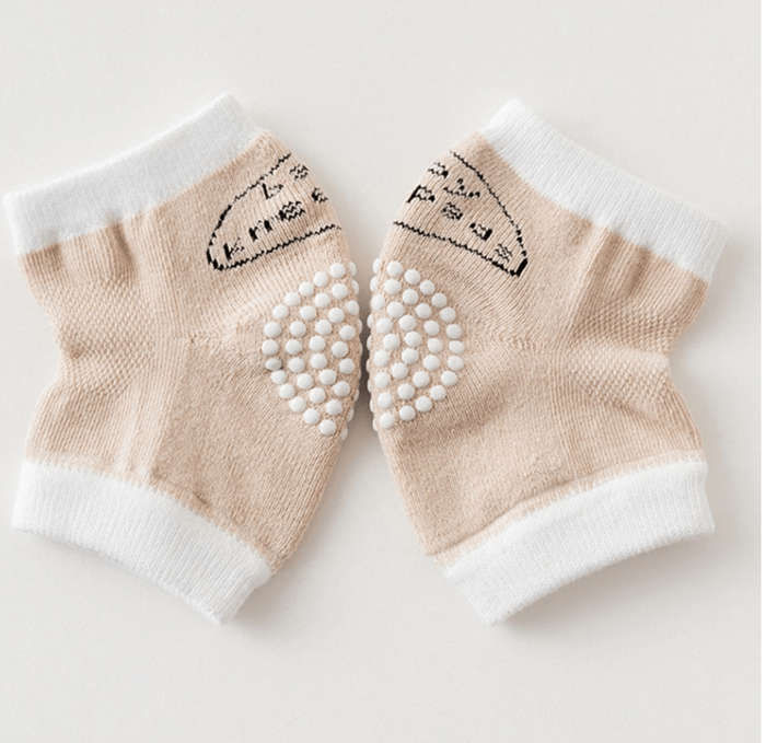 A Pair of Latest Non-Slip Baby Knee Pads - Grey