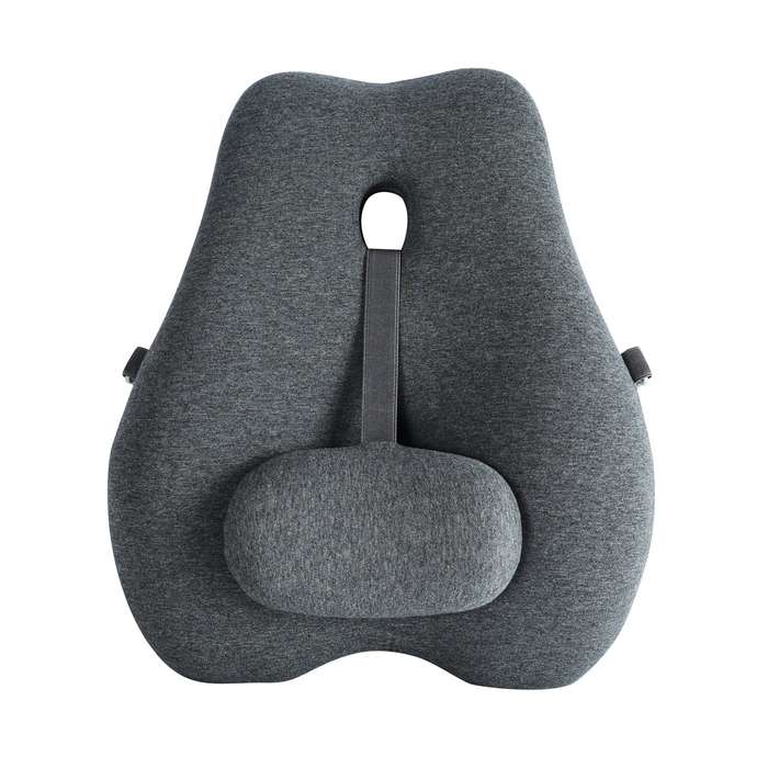 Contoured Memory Foam Lumbar and Waist Support Chair Cushion