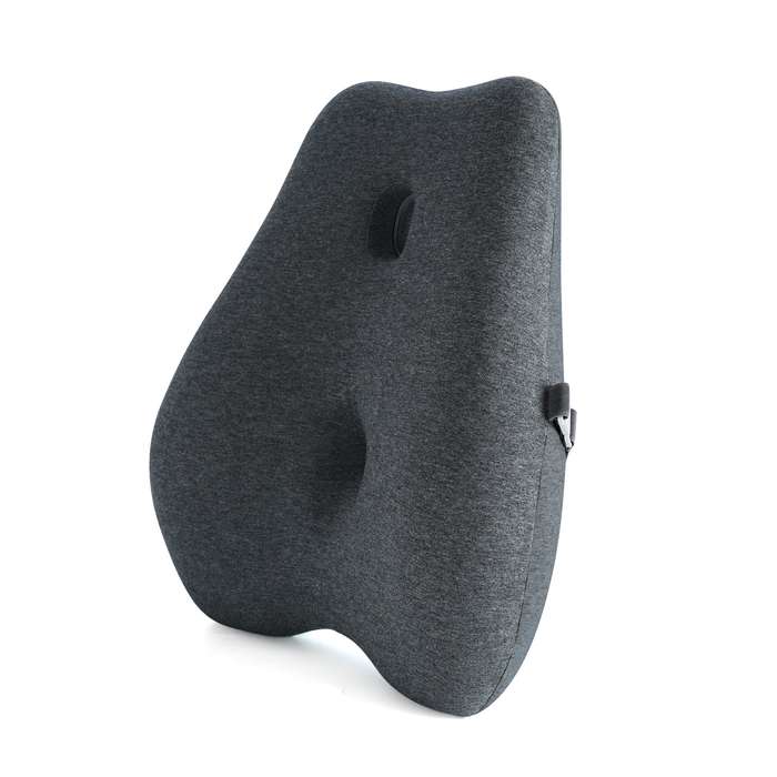 Contoured Memory Foam Lumbar and Waist Support Chair Cushion