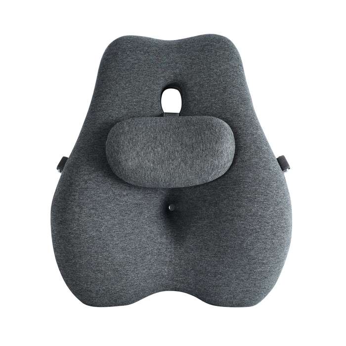 Contoured Memory Foam Lumbar and Waist Support Chair Cushion