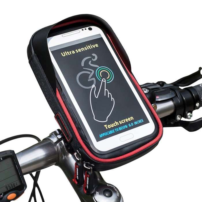 Handle Bar Mountable Waterproof Phone Pouch B17
