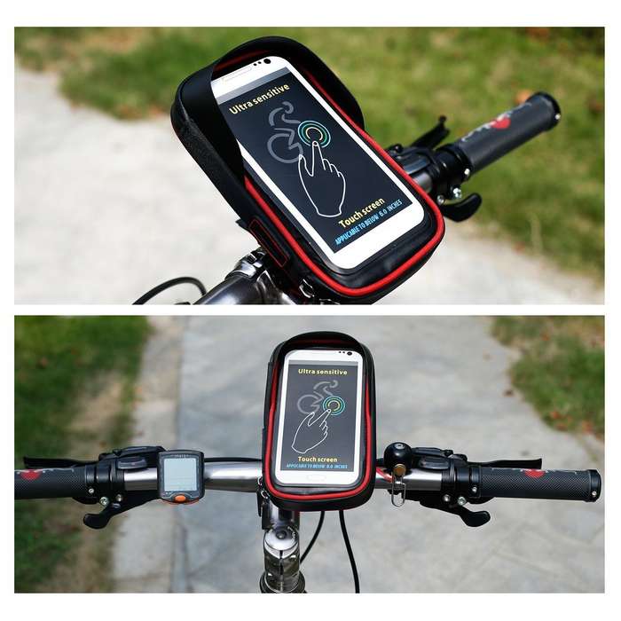 Handle Bar Mountable Waterproof Phone Pouch B17
