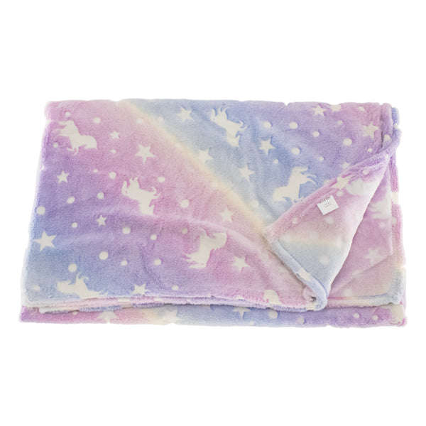 Kids Milky Way Stallions Glow In the Dark Blanket