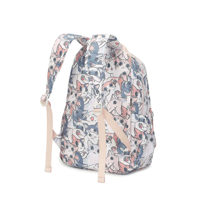 Student Totally Pawsome Cat Print Backpack
