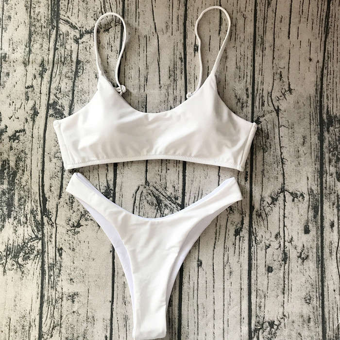 2017 Padded Bikini Brasil Set Hot Summer Swimwear bathing suit women Costumi da bagno donna  #E0 - M