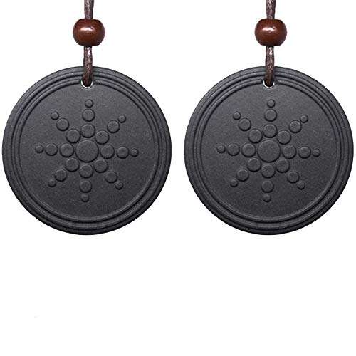 Anti Radiation Shield EMF Neutralizer Negative Ions Energy Pendant Necklace Orgone Pendant (2pack...