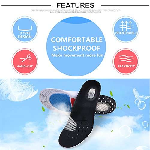 Insoles for Plantar Fasciitis - Foot Arch Support Orthotics Insoles for Men & Women, Shoe Inserts...
