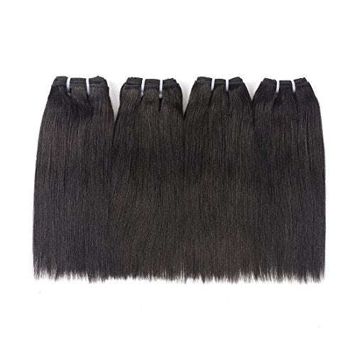 Brazilian Straight Hair 4 Bundles 8" Inch 7a Grade Mink Brazilian Straight Human Hair Weave Bundl...