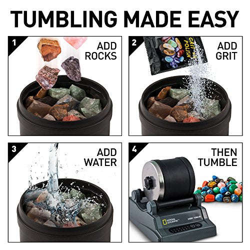 National Geographic Hobby Rock Tumbler Kit