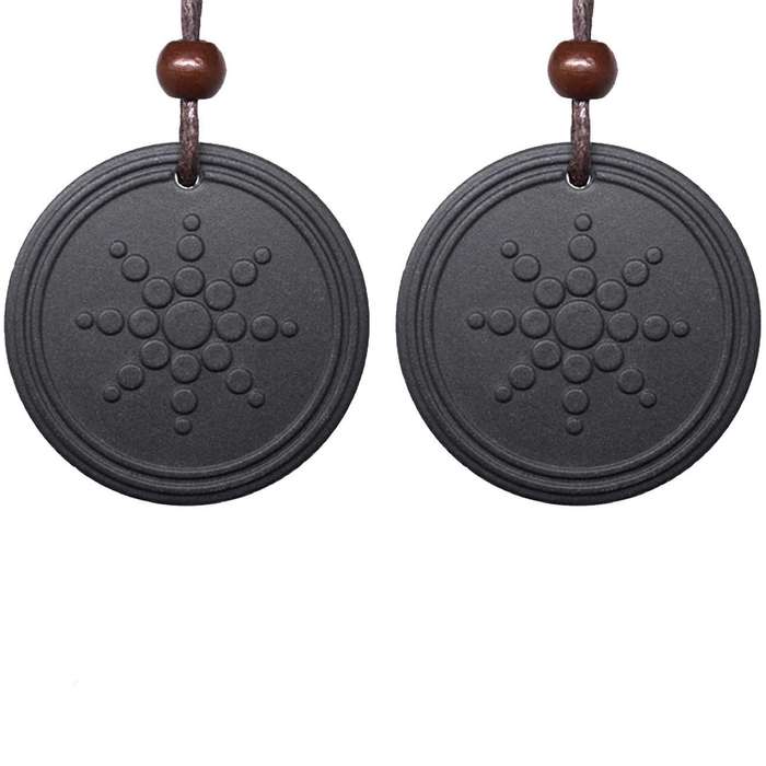 Anti Radiation Shield EMF Neutralizer Negative Ions Energy Pendant Necklace Orgone Pendant (2pack...