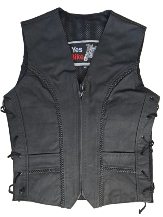 Ladies Leather Waistcoat