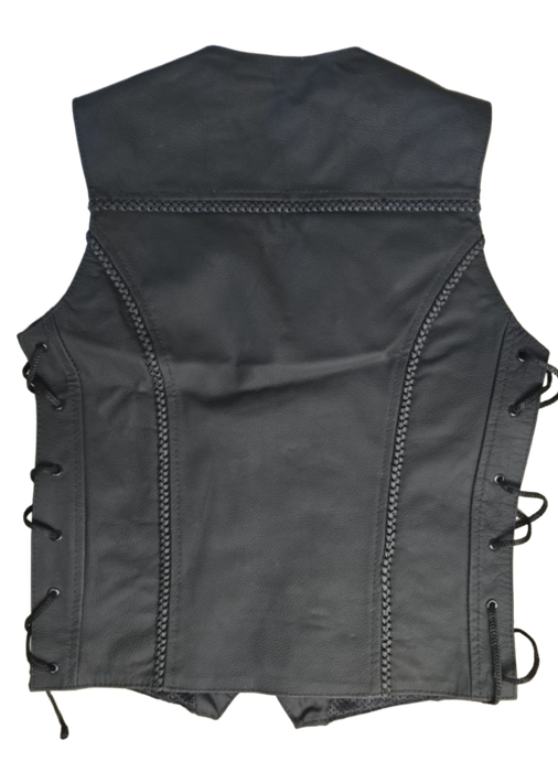 Ladies Leather Waistcoat