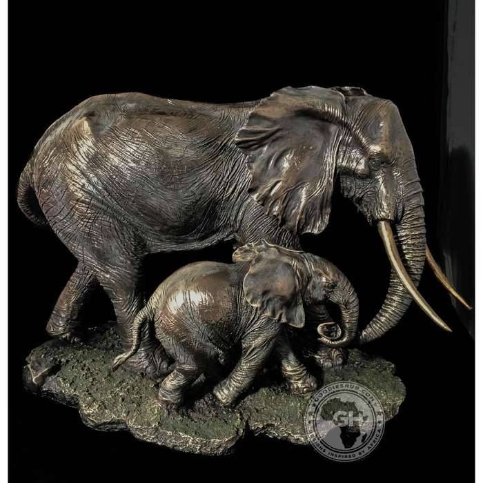 Elephant Bronzed Sculpture - Akilah