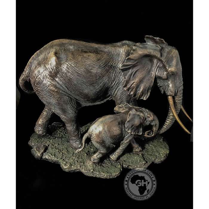 Elephant Bronzed Sculpture - Akilah