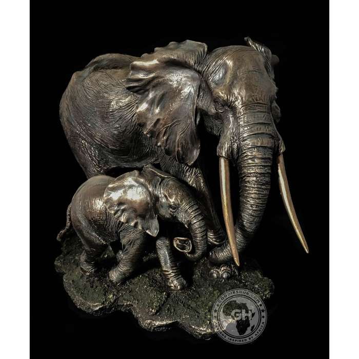 Elephant Bronzed Sculpture - Akilah