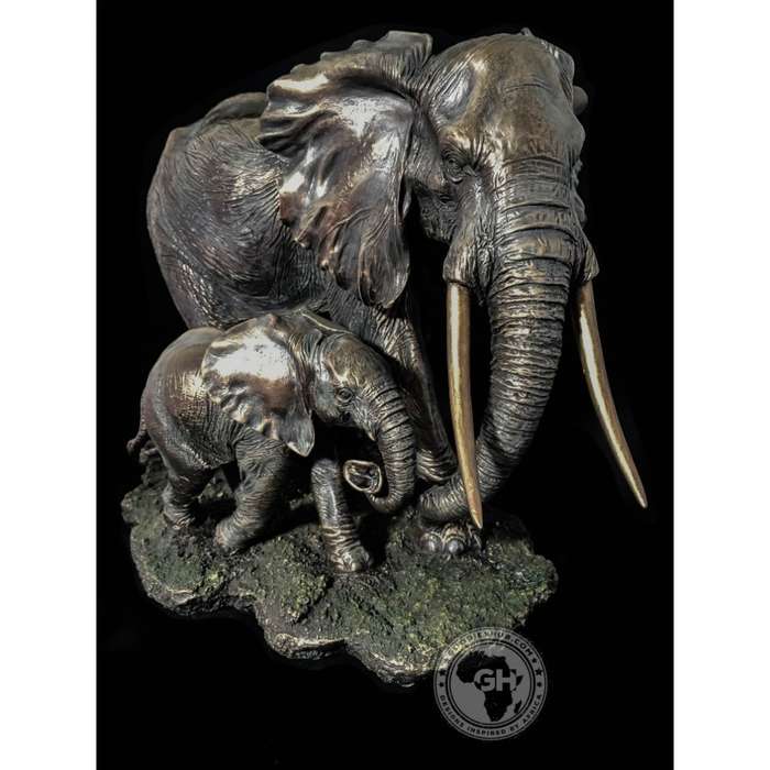 Elephant Bronzed Sculpture - Akilah