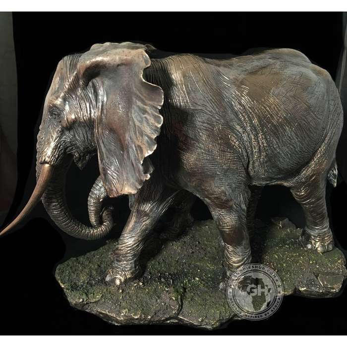 Elephant Bronzed Sculpture - Akilah