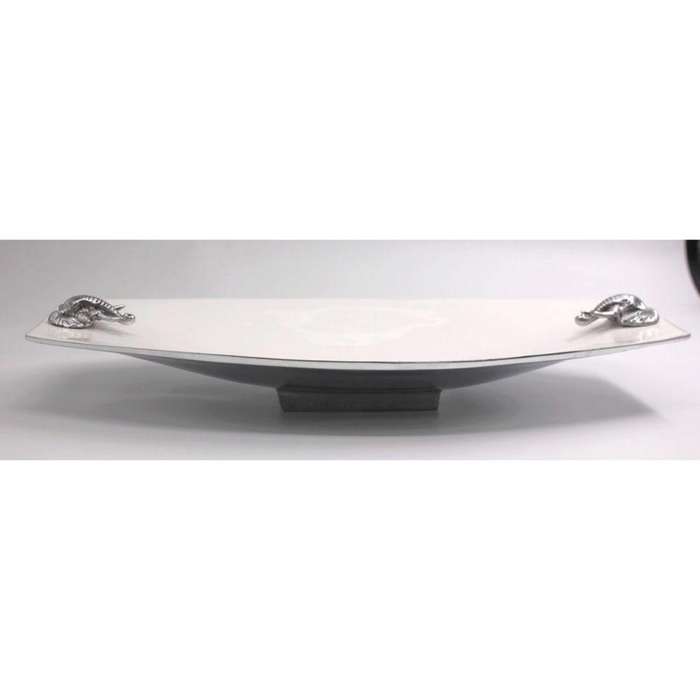 2 Elephant Platter Aliminium with baked enamel - Lamu Aluminium Tableware