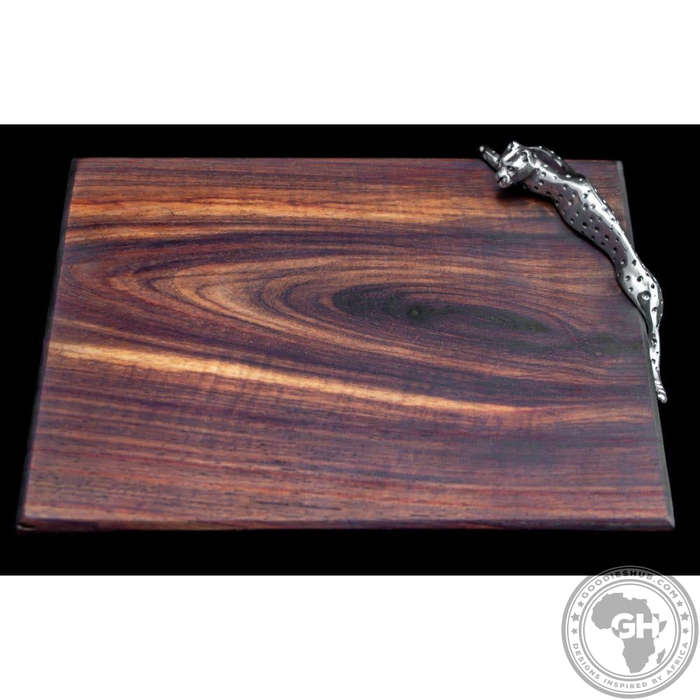 Cheese Board Small 22.5x17.5cm - Cheetah Africa Collection - Diana Carmichael