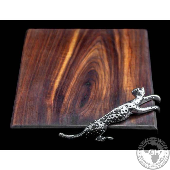 Cheese Board Small 22.5x17.5cm - Cheetah Africa Collection - Diana Carmichael