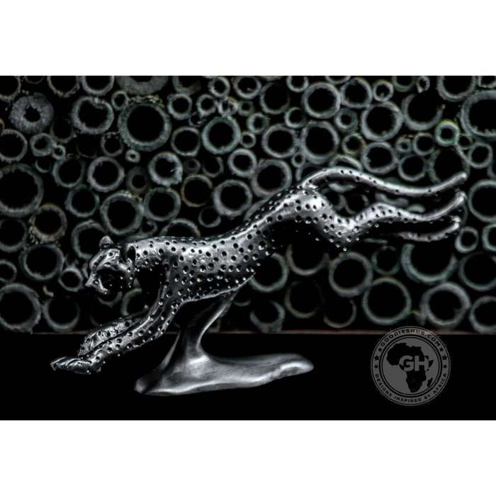 Cheetah Pewter Sculpture