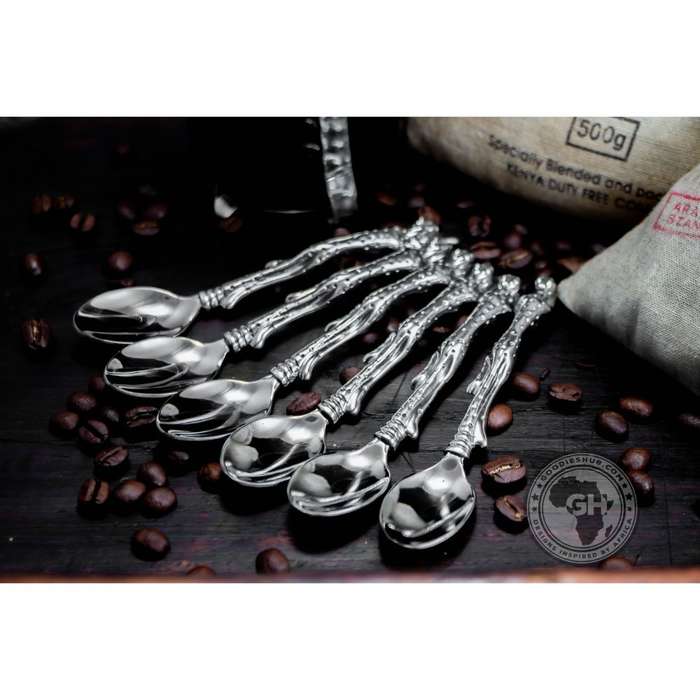 Coffee Spoon Set of 6 - Cheetah Africa Collection - Diana Carmichael