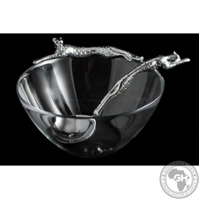 Dish 170mm Lying & Sauce Ladle Set - Cheetah Africa Collection - Diana Carmichael
