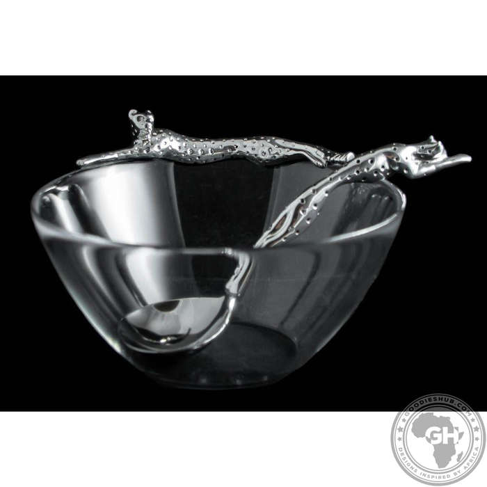Dish 170mm Lying & Sauce Ladle Set - Cheetah Africa Collection - Diana Carmichael