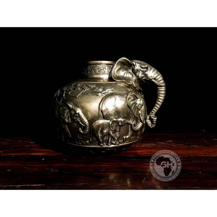 Elephant Vase - Bronze