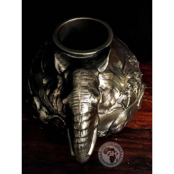Elephant Vase - Bronze