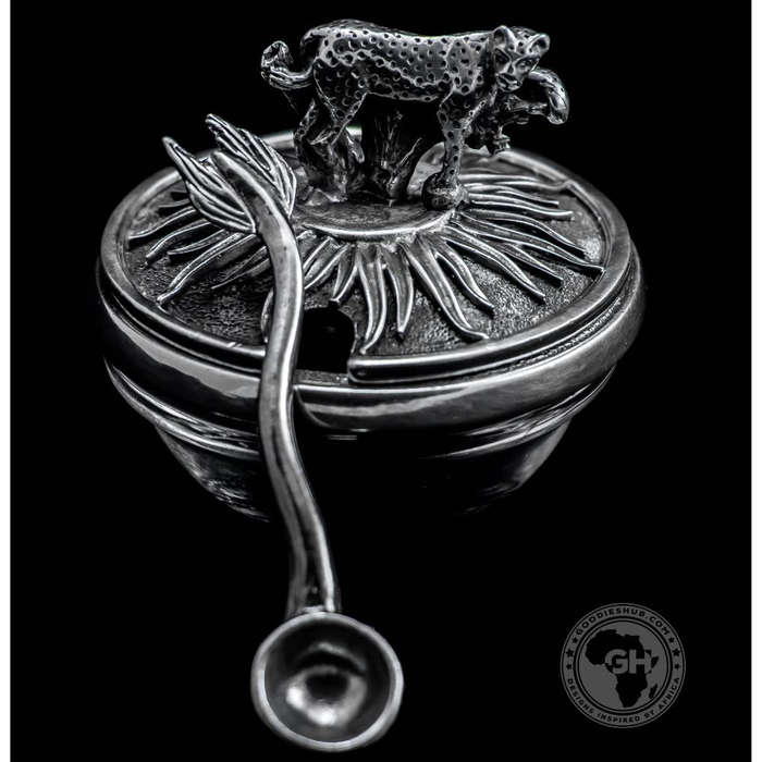 Leopard Lid Bowl And Spoon - Earthangel