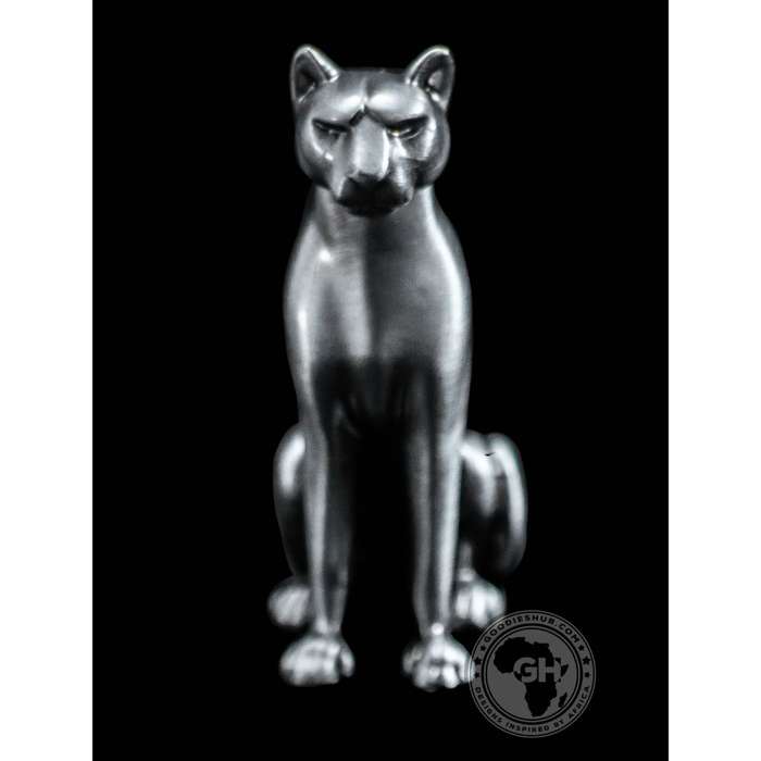 Lioness sitting Pewter Sculpture