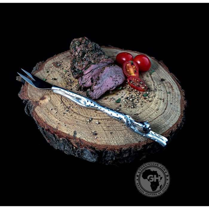 Mini serving Fork (213mm) - Cheetah Africa Collection - Diana Carmichael